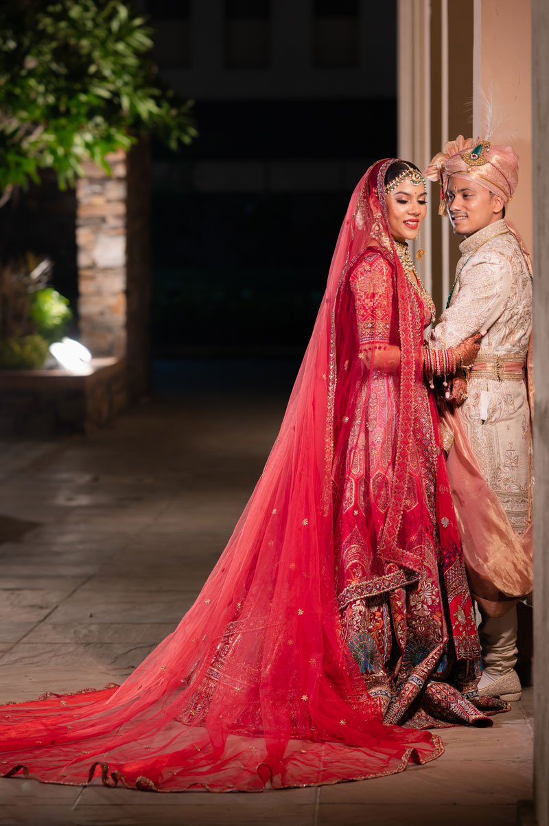 Bride's quiet moment